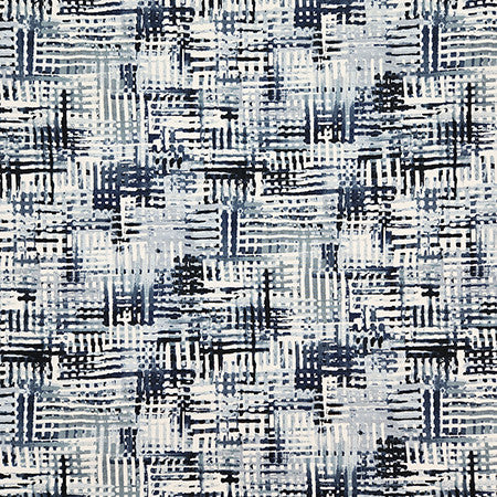 Caught Up Indigo by Carole Fabric Dawn & Dusk 59% Cotton, 26% Recycled Polyester, 15% Polyester China  24 1/2" V, 13 1/2" H HD 54"  - Fabric Carolina -