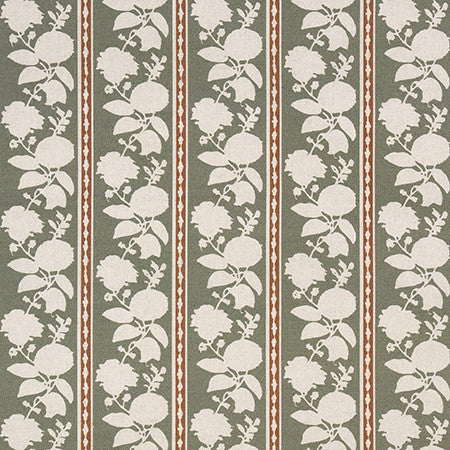 Quiet Brook Oregano by Carole Fabric English Garden 85% Cotton, 15% Linen 45,000 Martindale Circular Rubs 8 5/8" V, 7 5/8" H 54 1/2" - Fabric Carolina -