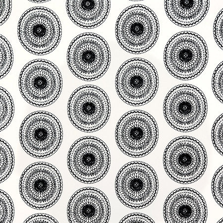 Abroad Onyx by Carole Fabric Oasis Base: 75% Cotton,25% Polyester Embr: 50% Cotton, 50% Viscose India  9 1/2" V, 9" H HD 53"  - Fabric Carolina -