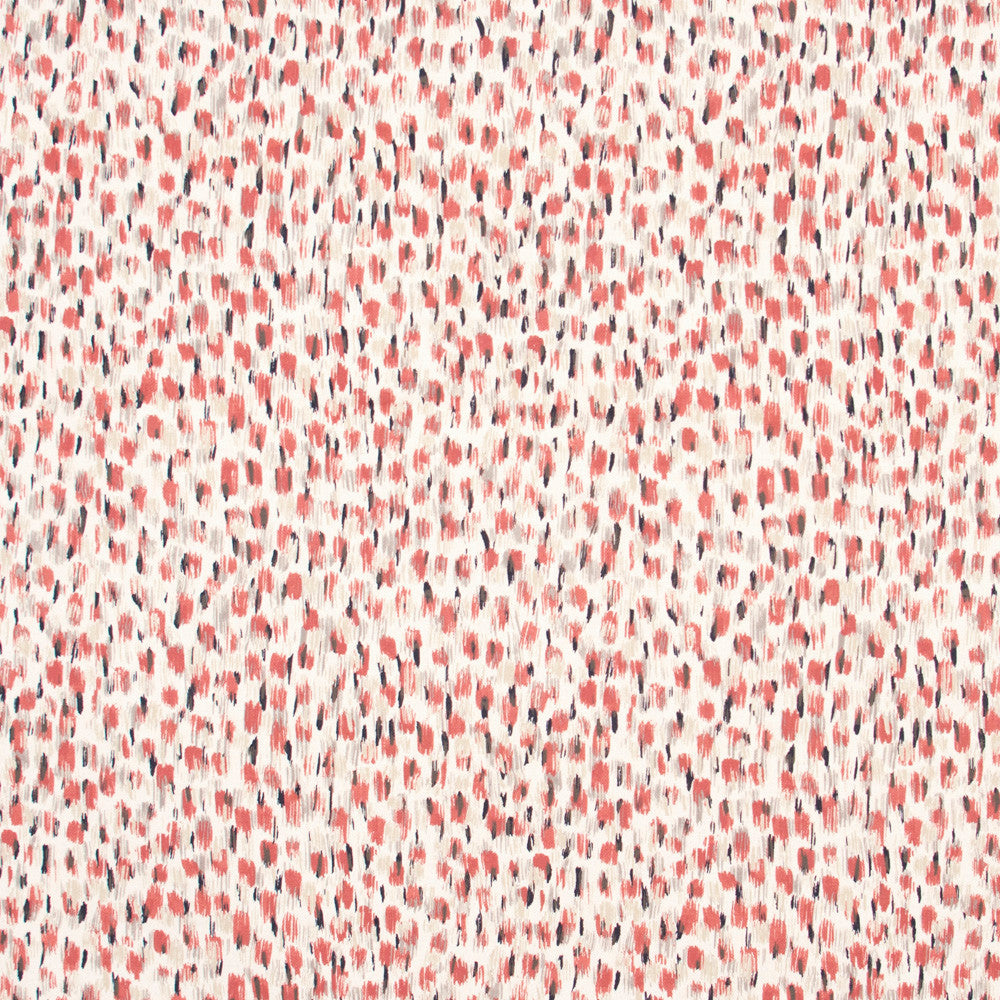 When In Doubt Coral by Carole Fabric Azalea 100% Cotton India Passes 15,000 Double Rubs Wyzenbeek Horizontal: 14.25 and Vertical: 13.75 57.5 - Fabric Carolina -