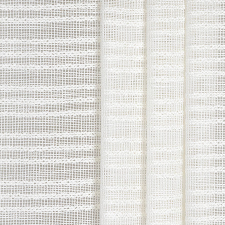 Booklist White by Carole Fabric In The Open 87% Polyester, 13% Cotton N/A 2" V 54" - Fabric Carolina -