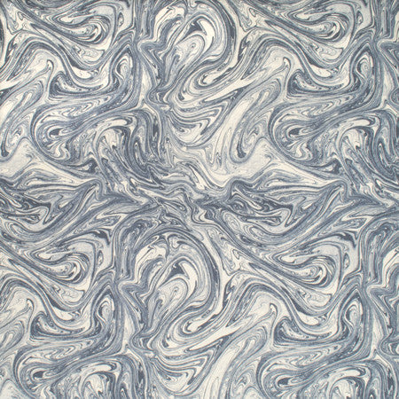 Feeling Free Indigo by Carole Fabric Bluebell 82% Polyester, 18% Linen China 100,000 Wyzenbeek Double Rubs 27" V, 27" H 54"  - Fabric Carolina -