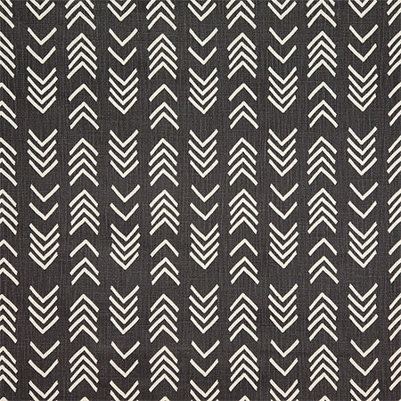 Right Stuff Black by Carole Designer Fabric Hidden Treasure 85% Cotton, 15% Linen Pakistan 13 1/2" V, 6 3/4" H 54" - Swanky Fabrics -