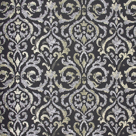 Kindness Within Noir by Carole Fabric Wellington 100% Polyester CHINA 40,000 Wyzenbeek Double Rubs 13 1/4" V, 14 1/2" H 55"  - Fabric Carolina -