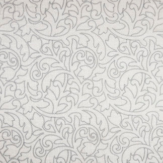 Wistful Wishes Silver by Carole Fabric Evolution 55% Linen, 45% Rayon China Passes 30,000 Double Rubs Wyzenbeek </p><p>Repeat: 13" V, 13" H 52" - Fabric Carolina -