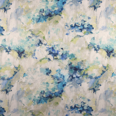 Sunny Disposition Isle Waters by Carole Fabric Muse 100% Cotton India 33,000 Wyzenbeek Double Rubs 25" V, 26 3/4" H 57.25"  - Fabric Carolina -
