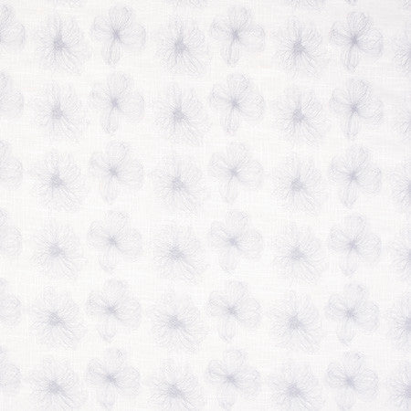 Into A Spiral Silver by Carole Fabric White Smoke 55% Linen, 45% Polyester China N/A 11 1/2" V, 10 1/2" H 52"  - Fabric Carolina -