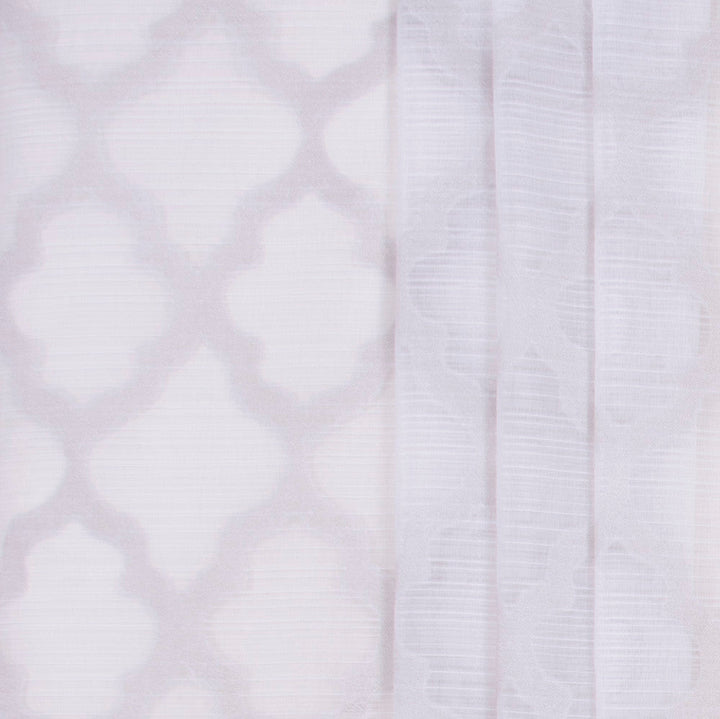 Framed Out Ash by Carole Designer Fabric Sheer Marvel 100% Polyester TURKEY N/A Horizontal: 5125 and Vertical: 7625 118 - Swanky Fabrics -