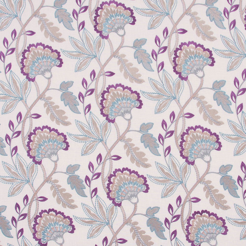 Your Heart Plum by Carole Designer Fabric Azalea 73% Polyester, 27% Cotton India Passes 40,000 Double Rubs Wyzenbeek Horizontal: 17 and Vertical: 9 51 - Swanky Fabrics -