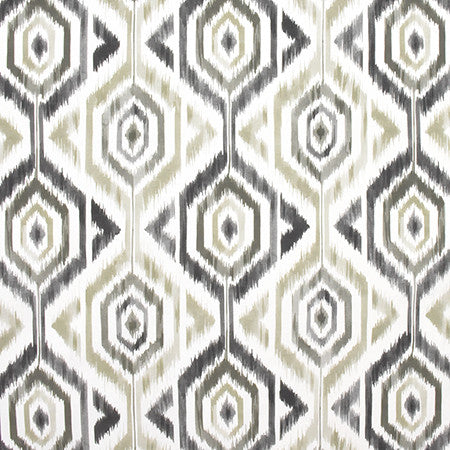 Missed Connections Graphite by Carole Designer Fabric Prisma 100% Cotton SPAIN 27" V, 27" H HD 54" - Swanky Fabrics -