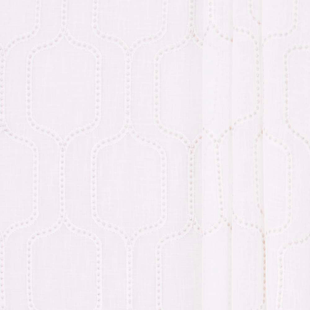 One Off Alabaster by Carole Fabric Sheer Intrigue 100% Polyester India N/A Horizontal: 7.625 and Vertical: 11.75 51 - Fabric Carolina -