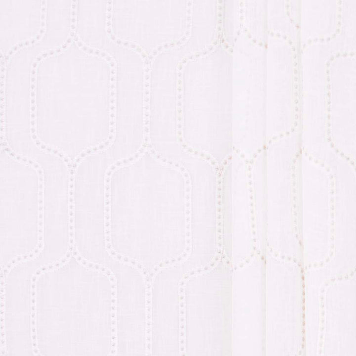 One Off Alabaster by Carole Fabric Sheer Intrigue 100% Polyester India N/A Horizontal: 7.625 and Vertical: 11.75 51 - Fabric Carolina -