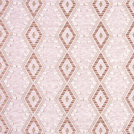 World Travels Cameo by Carole Designer Fabric Pink Jade 71% Polyester, 29% Cotton India 25,000 Wyzenbeek Double Rubs Horizontal: 6 1/2" and Vertical: 6 1/4" V 52" - Swanky Fabrics -