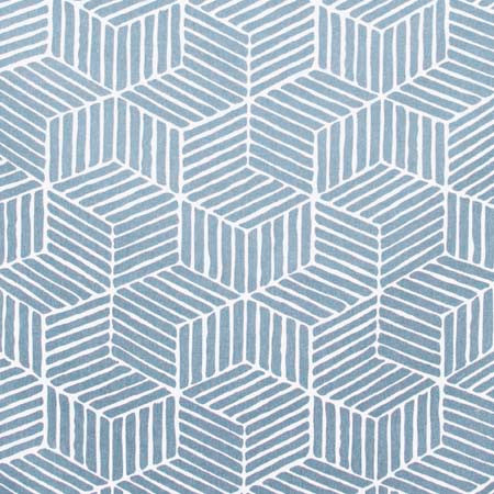 Revolving Door Sky by Carole Fabric Modern Edge 100% Polyester India  19 7/8" V, 13 3/4" H 55"  - Fabric Carolina -