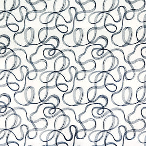 Ribbon Dance Indigo by Carole Fabric