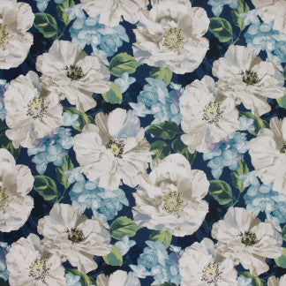 Carisbrooke Celestial by Carole Fabric Emerald Ocean 100% Polyester Spain Passes 18,000 Double Rubs Wyzenbeek Horizontal: 26 1/2" and Vertical: 24 7/8" V 54" - Fabric Carolina -