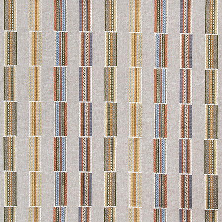 Pack It In Mission by Carole Fabric Go West Base: 52% Cotton, 48% Polyester Embr: 100% Rayon 12,000 Wyzenbeek Double Rubs 8 3/8" V, 12 3/4" H 51 1/2*" - Fabric Carolina -