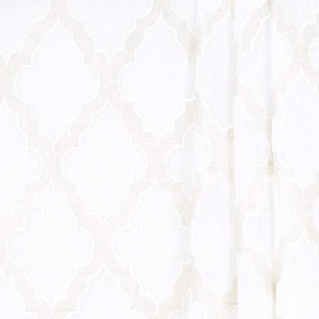 Entire Story Cream by Carole Designer Fabric Sheer Intrigue 100% Polyester India N/A </p><p>Repeat: 9 1/2" V, 6" H 51" - Swanky Fabrics -