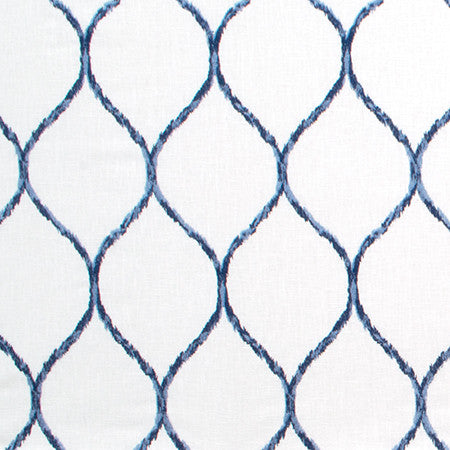 As You Go Cadet by Carole Fabric Bluebell 52% Cotton, 25% Rayon, 18% Polyester, 5% Linen India  7 1/2" V, 4 1/4" H 52"  - Fabric Carolina -