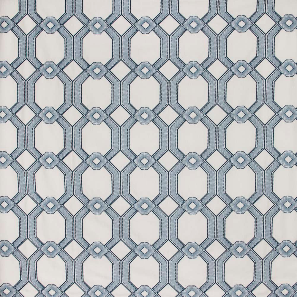 Graceful Gate Delft by Carole Fabric French Navy 100% Polyester India N/A Horizontal: 675 and Vertical: 65 54 - Fabric Carolina -
