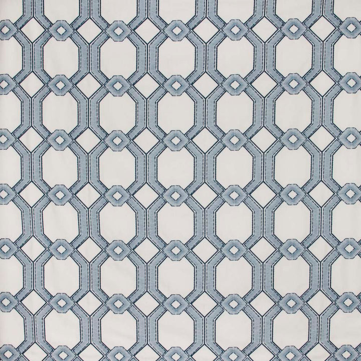 Graceful Gate Delft by Carole Fabric French Navy 100% Polyester India N/A Horizontal: 675 and Vertical: 65 54 - Fabric Carolina -