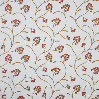 Every You Poppy by Carole Fabric Moroccan Sunset 88% Rayon, 12% Polyester India Passes 13,000 Circular Rubs Martindale </p><p>Repeat: 12 1/2" V, 10 1/4" H 52" - Fabric Carolina -
