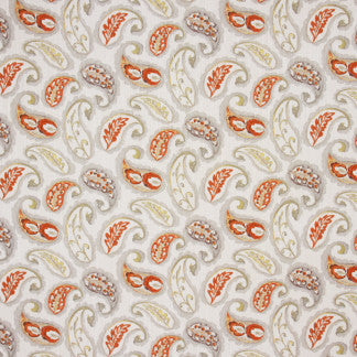 Dallying Citrus by Carole Fabric Tiger's Eye 100% Polyester China  18" V, 18" H 54"  - Fabric Carolina -