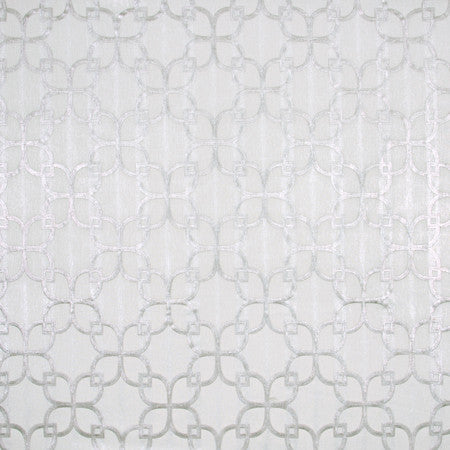 Favorite Way Silver by Carole Designer Fabric For The Window 52% Cotton, 48% Polyester India 9 1/4" V, 8 3/4" H 51" - Swanky Fabrics -