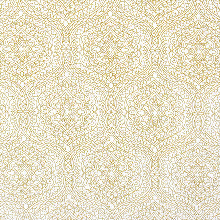 Great Love Wheat by Carole Fabric Moonstone 80% Cotton, 20% Polyester India  12 1/2" V, 8 7/8" H 51.5"  - Fabric Carolina -