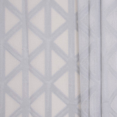 Crossover Platinum by Carole Fabric Sheer Marvel 100% Polyester TURKEY N/A </p><p>Repeat: 7 1/2" V, 7 5/8" H 126" - Fabric Carolina -