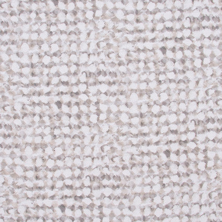 Pebble Square Pebble by Carole Fabric White Smoke 100% Cotton Pakistan Passes 15,000 Double Rubs Wyzenbeek 13 1/4" V, 27" H HD 54"  - Fabric Carolina -