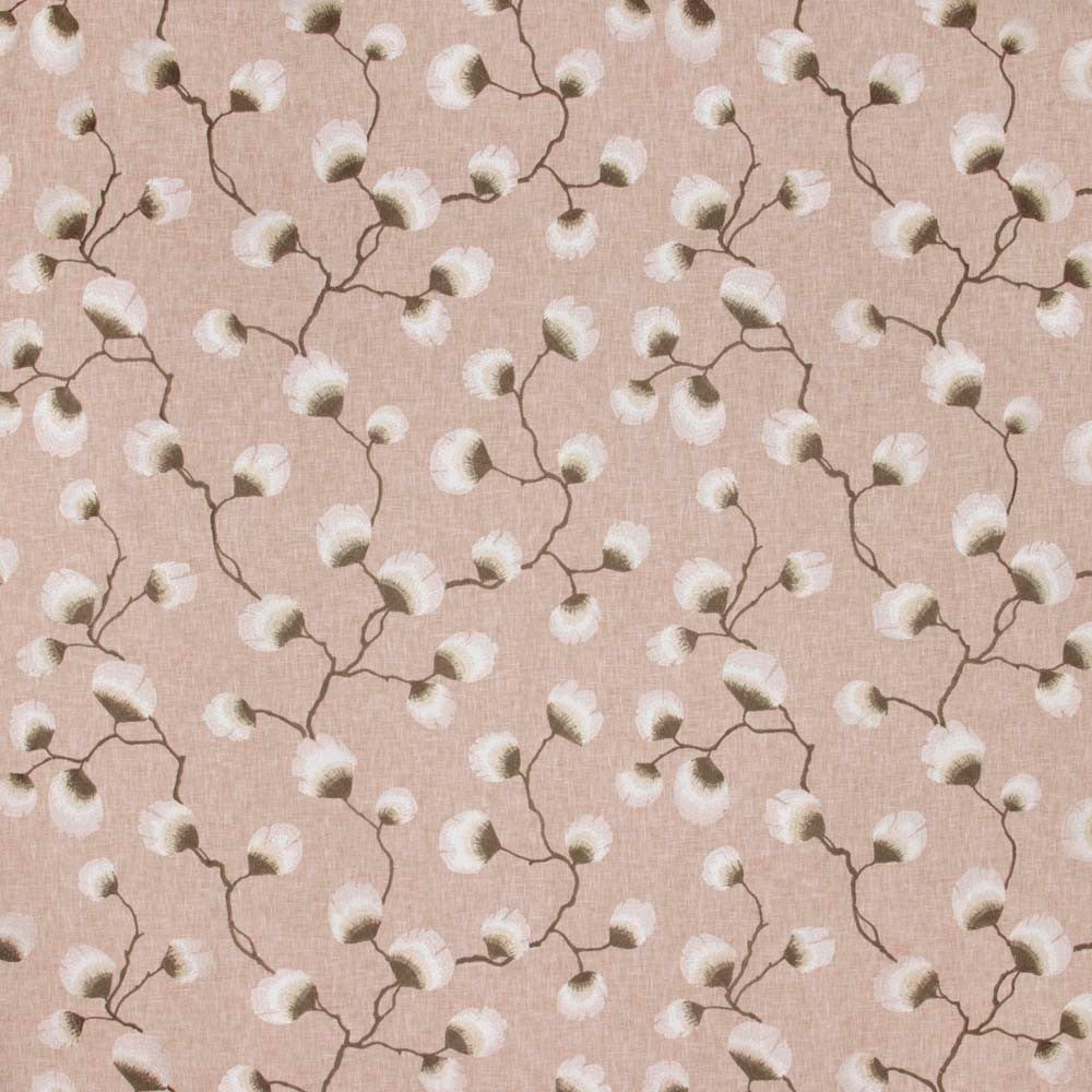 Petal Leaf Blush by Carole Fabric Sandalwood 50% Polyester, 50% Cotton India N/A Horizontal: 2525 and Vertical: 15375 51 - Fabric Carolina -