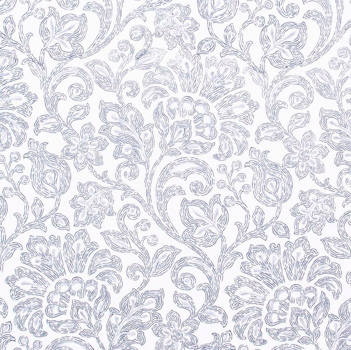 Few Words Denim by Carole Designer Fabric Red Sea 100% Cotton India N/A Horizontal: 14.5 and Vertical: 24.5 54 - Swanky Fabrics -
