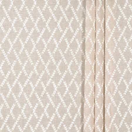 <p>A New Era Natural by Carole Fabric</p><p><strong>Required Minimum Quantity Purchase: 2 yards</strong></p><p>Book: Sheer Delight</p><p>Content: Base: 37% Cotton, 32% Linen, 20% Viscose, 11% Polyester Embr: 50% Cotton, 50% Viscose</p><p>Origin: </p><p>Performance: N/A</p><p>Repeat: 6 1/2" V, 1 3/4" H</p><p>Width: 54*"</p>