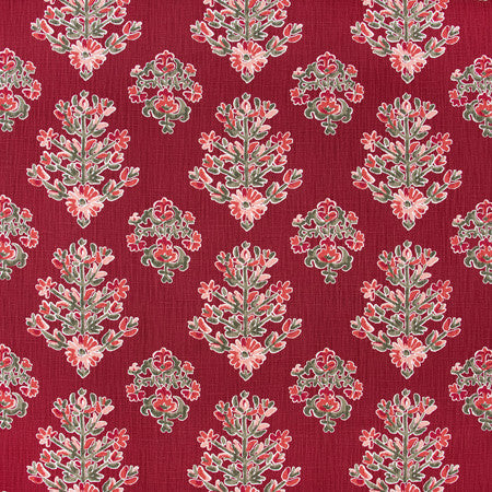 Wrist Corsage Ruby by Carole Designer Fabric Geranium 85% Cotton, 15% Linen Printed In USA Passes 24,000 Double Rubs Wyzenbeek </p><p>Repeat: 12 5/8" V, 13 1/2" H 54" - Swanky Fabrics -
