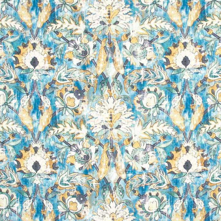 Grove Garden Peacock by Carole Fabric Red Sea 100% Polyester India 50,000 Wyzenbeek Double Rubs Horizontal: 27.5 and Vertical: 19.125 56.25 - Fabric Carolina -
