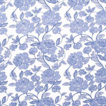 Easy Summer Navy by Carole Fabric Bluebird 100% Polyester India N/A </p><p>Repeat: 18 1/2" V, 17" H 51.5" - Fabric Carolina -