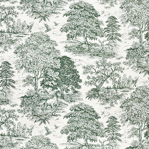 Wild Horses Classic Green by Carole Fabric