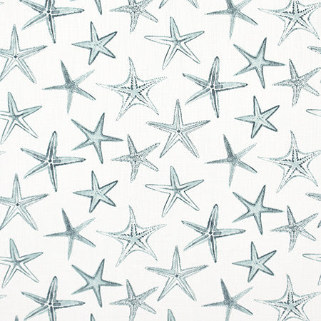 On A Sea Star Harbor by Carole Fabric Jade 100% Cotton Pakistan 30,000 Wyzenbeek Double Rubs 12 1/4" V , 27 1/4" H 54"  - Fabric Carolina -