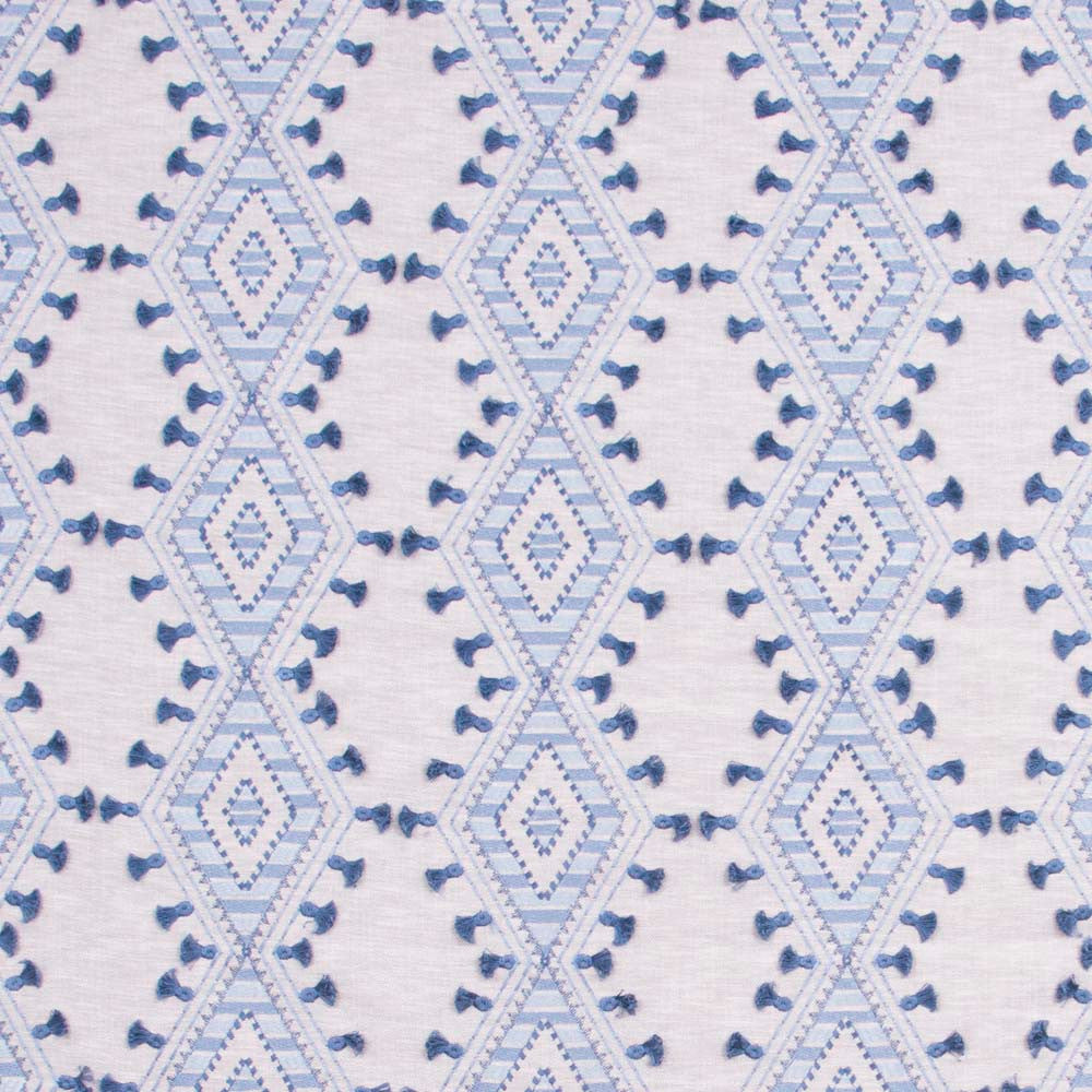 World Travels Bluebell by Carole Fabric Red Sea 71% Polyester, 29% Cotton India 25,000 Wyzenbeek Double Rubs Horizontal: 6.5 and Vertical: 6.25 52 - Fabric Carolina -
