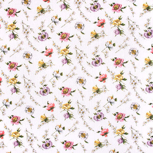 Flower Shop White by Carole Fabric