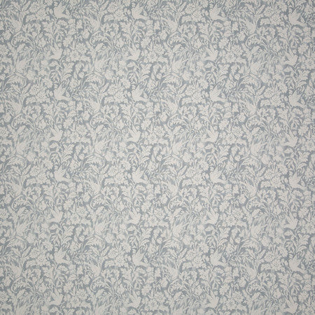 Birds At Play Cornflower by Carole Designer Fabric Blue Crush 100% Cotton India 12 1/4" V, 14" H 55 3/4"" - Swanky Fabrics -