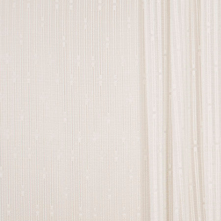 Pillar Run Cream by Carole Fabric Sheer Marvel 100% Polyester TURKEY N/A Horizontal: 2 3/4" and Vertical: 7 1/4" V 118" - Fabric Carolina -