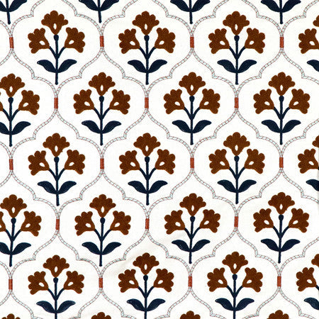 <p>Kindred Patina by Carole Designer Fabric</p><p><strong>Required Minimum Quantity Purchase: 2 yards</strong></p><p>Book: Forget Me Knot</p><p>Content: Base: 100% Cotton Embr: 71.7% Cotton, 23.1% Acrylic, 5.2% Viscose</p><p>Origin: </p><p>Performance: N/A</p><p>Repeat: 7 1/2" V, 2 3/4" H HD</p><p>Width: 50*"</p>