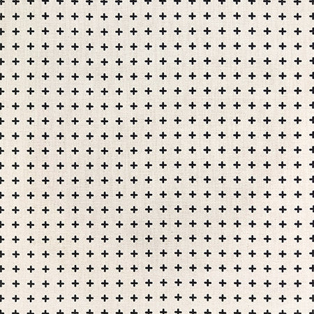 It Is Happening Black by Carole Fabric Hidden Treasure 85% Cotton, 15% Linen Pakistan  1 3/8" V, 1 3/8" H 54"  - Fabric Carolina -