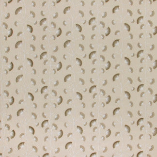Super Fan Flax by Carole Designer Fabric Natural Envy 70% Polyester, 30% Linen India N/A Horizontal: 13" and Vertical: 9" V 52" - Swanky Fabrics -
