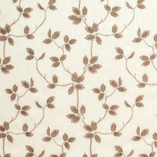 Trailing Leaves Latte by Carole Fabric On A Whisper 100% POLYESTER CHINA N/A </p><p>Repeat: 15 1/2" V, 14 1/4" H 52" - Fabric Carolina -