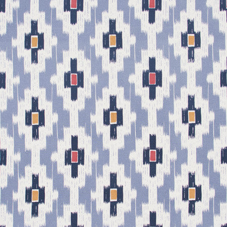 Path Finder Slate by Carole Fabric Bluebird 95% Cotton, 5% Viscose India N/A Horizontal: 9" and Vertical: 9" V 50" - Fabric Carolina -