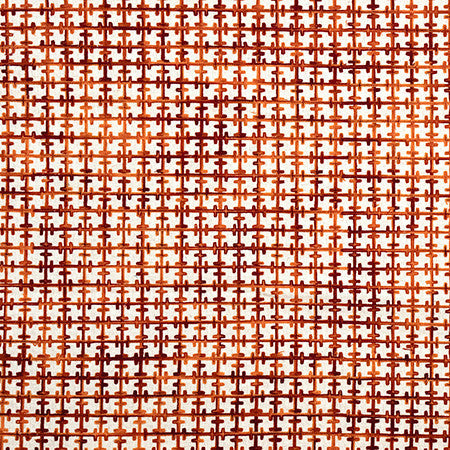 Crossroads Flame by Carole Designer Fabric Go West Base: 90% Linen, 10% Cotton Embr: 100% Acrylic N/A 2" V, 2" H 54*" - Swanky Fabrics -