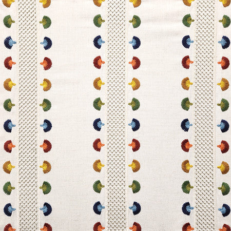 Scenic Tour Carnival by Carole Fabric Go West Base: 85% Polyester, 15% Linen Embr: 89% Polyester, 11% Linen N/A 7 1/2" V, 8 1/4" H 50*" - Fabric Carolina -